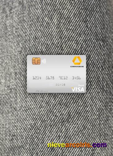 Germany Commerz Bank visa debit card photolook